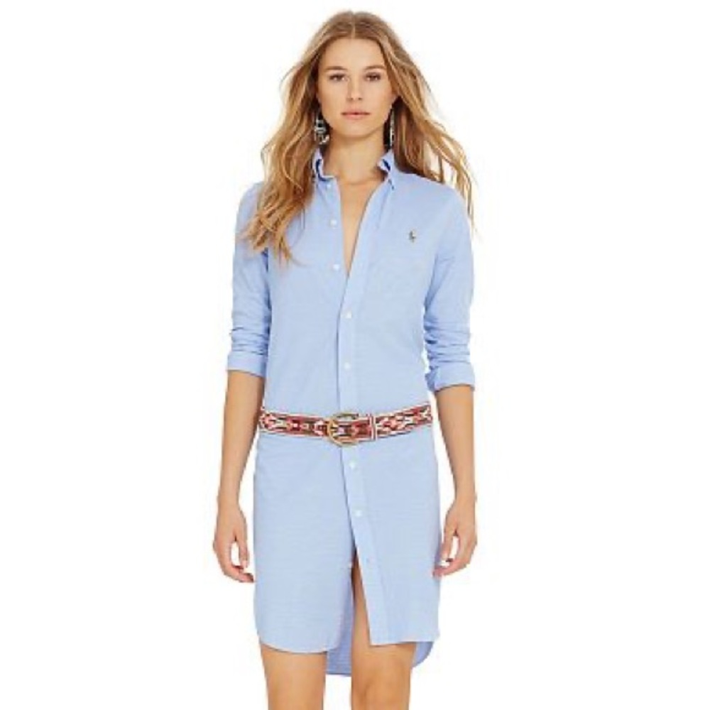 🤎3/$60!!🤎 RALPH LAUREN KNIT OXFORD SHIRT DRESS